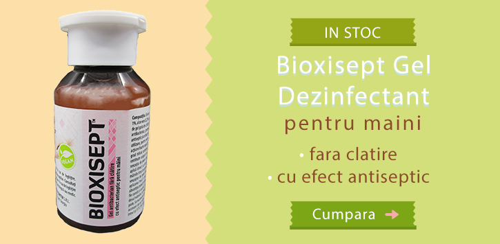 Bioxisept Gel Dezinfectant pentru maini, fara clatire cu efect antiseptic, 100ml